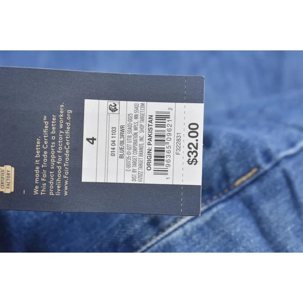 Universal Thread Jeans Womens 4 Blue High Rise Ankle Bootcut Vintage Stretch - Picture 10 of 13